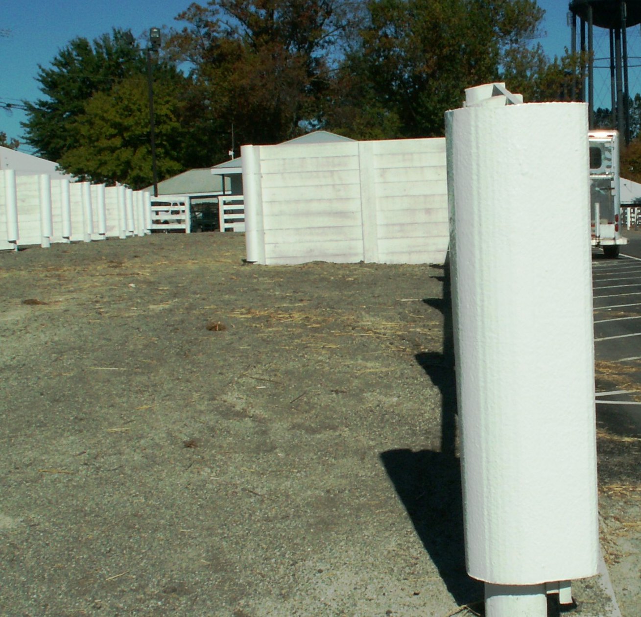 Horse loading dock safety padding